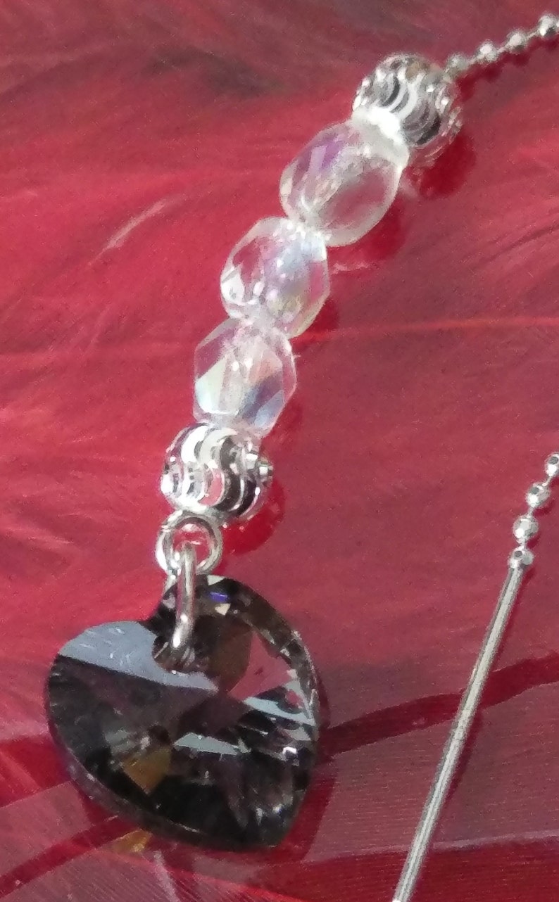 Silver and Crystal Love Birds Necklace and Earrings Set.