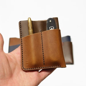 Fit99- Portatarjetas EDC con bolsillos para cuchillos y bolígrafos, organizador de bolsillo edc