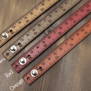 WRIST RULER BRACELET, ruler bracelet, double wrap ruler bracelet, leather bracelet,