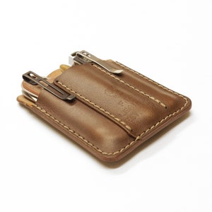 Leather edc pocket pouch, edc organizer image 6