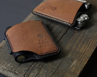 Handmade Leather EDC Organizer, Pocket Tool Pouch