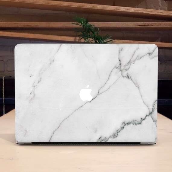 white marble macbook case