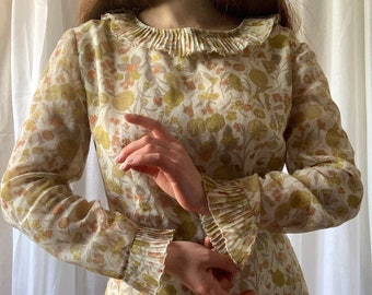 Robe des années 1960 BOBBIE BROOKS, robe d’été vintage, robe en coton