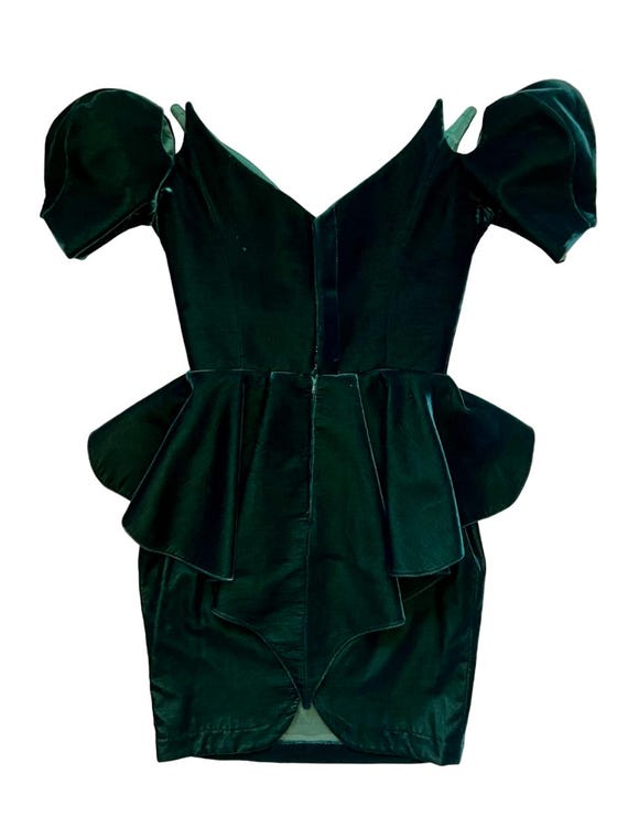 Vintage 80s THIERRY MUGLER Iconic Vapire Dress Gr… - image 3