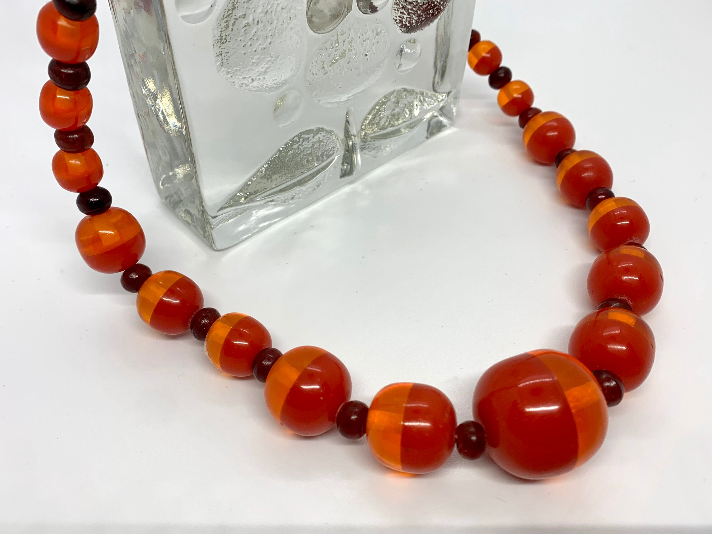 1960s Beaded Necklace Vintage Plastic 