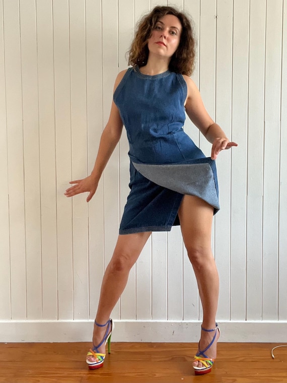 shell denim mini dress Angel Eyes L and casual summer outings. Shein Dresses | Beige EXCHANGE GROUP - Performance & AIR Pants Size:3pc 0-3 Months