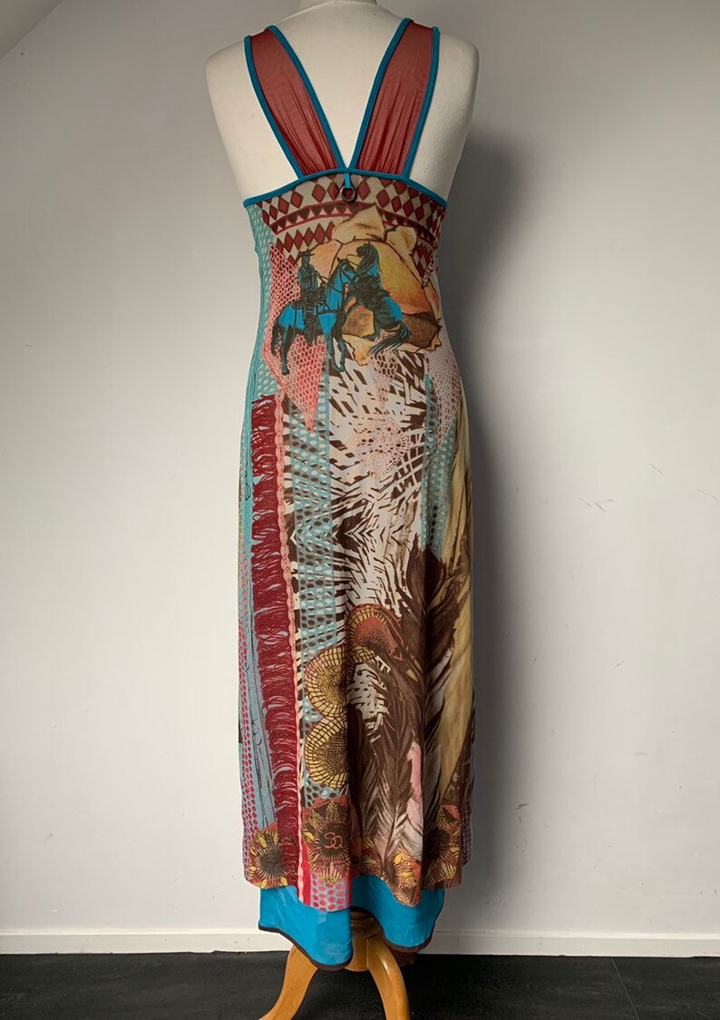 SAVE the QUEEN Punk Dress Vintage 1990\u2019s Dress Summer Dress Boho Dress Mesh Dress Layered Dress