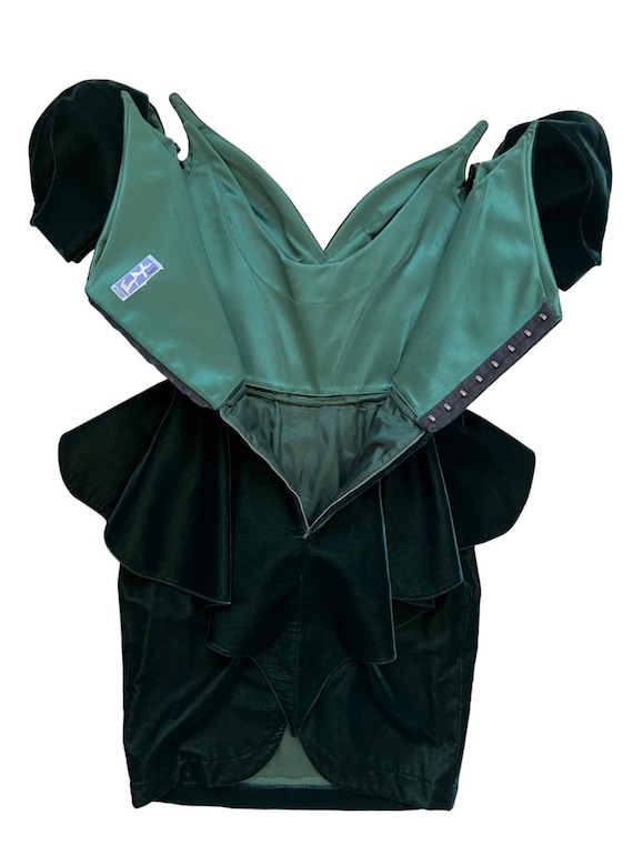 Vintage 80s THIERRY MUGLER Iconic Vapire Dress Gr… - image 7