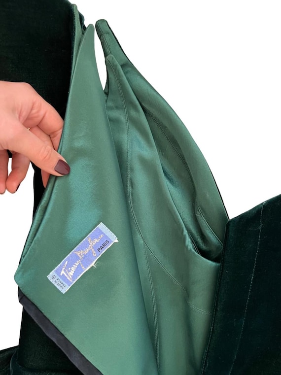 Vintage 80s THIERRY MUGLER Iconic Vapire Dress Gr… - image 5