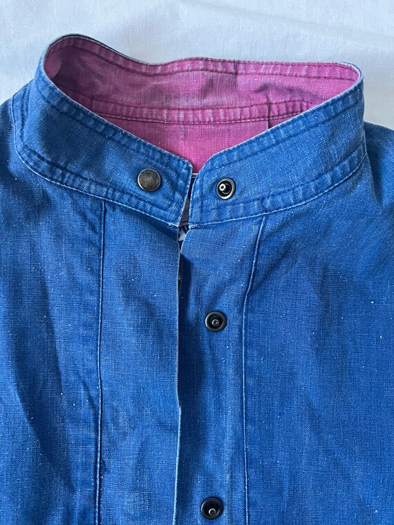 Buy Vintage 60s 70s WEILL Blue Cotton French Workwear Unisex 