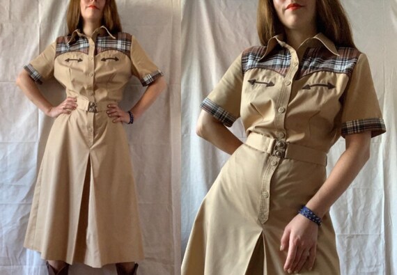 1970s Western Dress BETTY BARCLAY