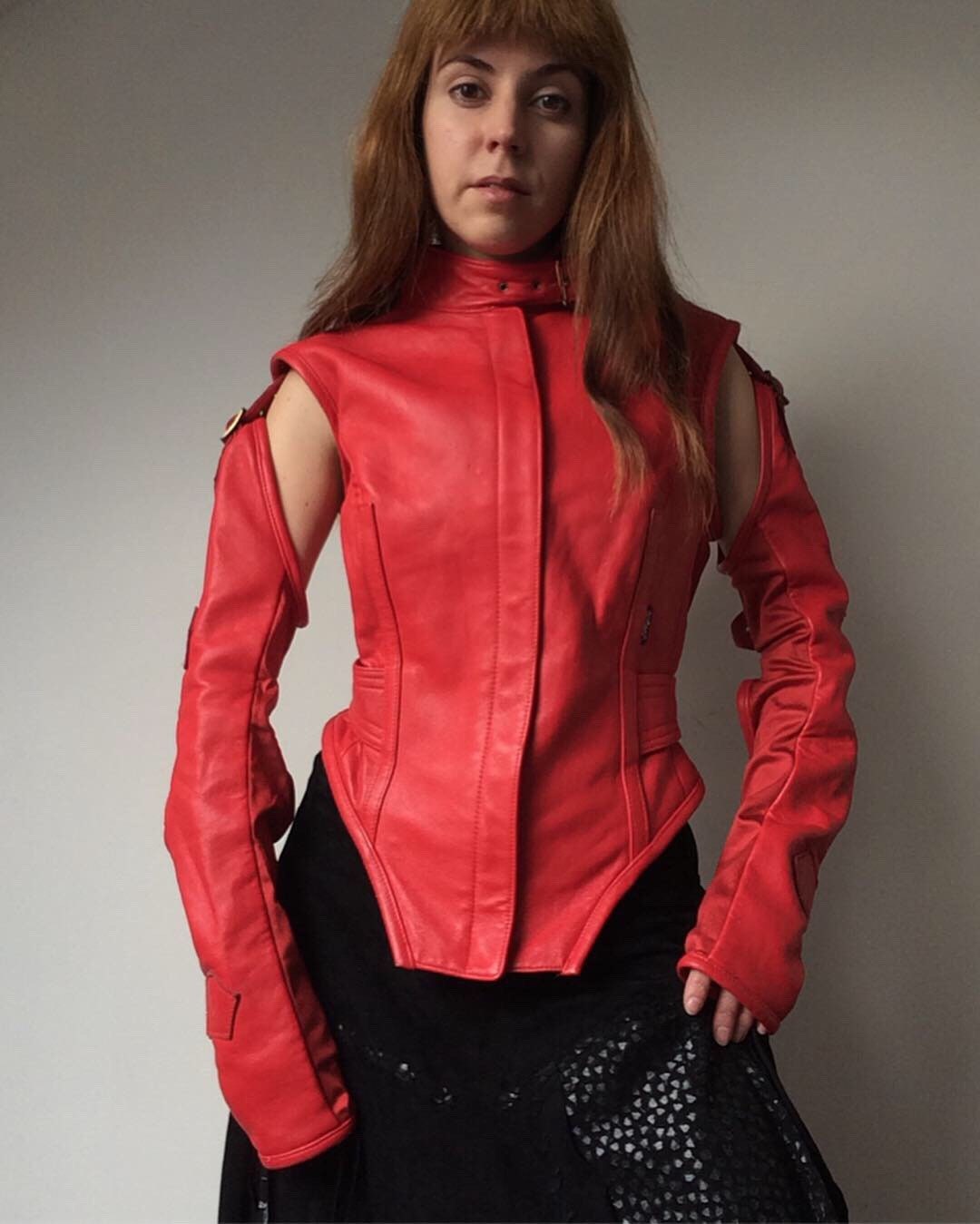 leather fencing jacket