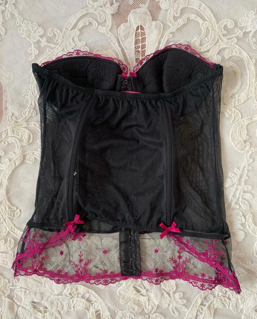 Vintage Mesh Bustier PASSIONATA EU 80B US 36B French - Etsy