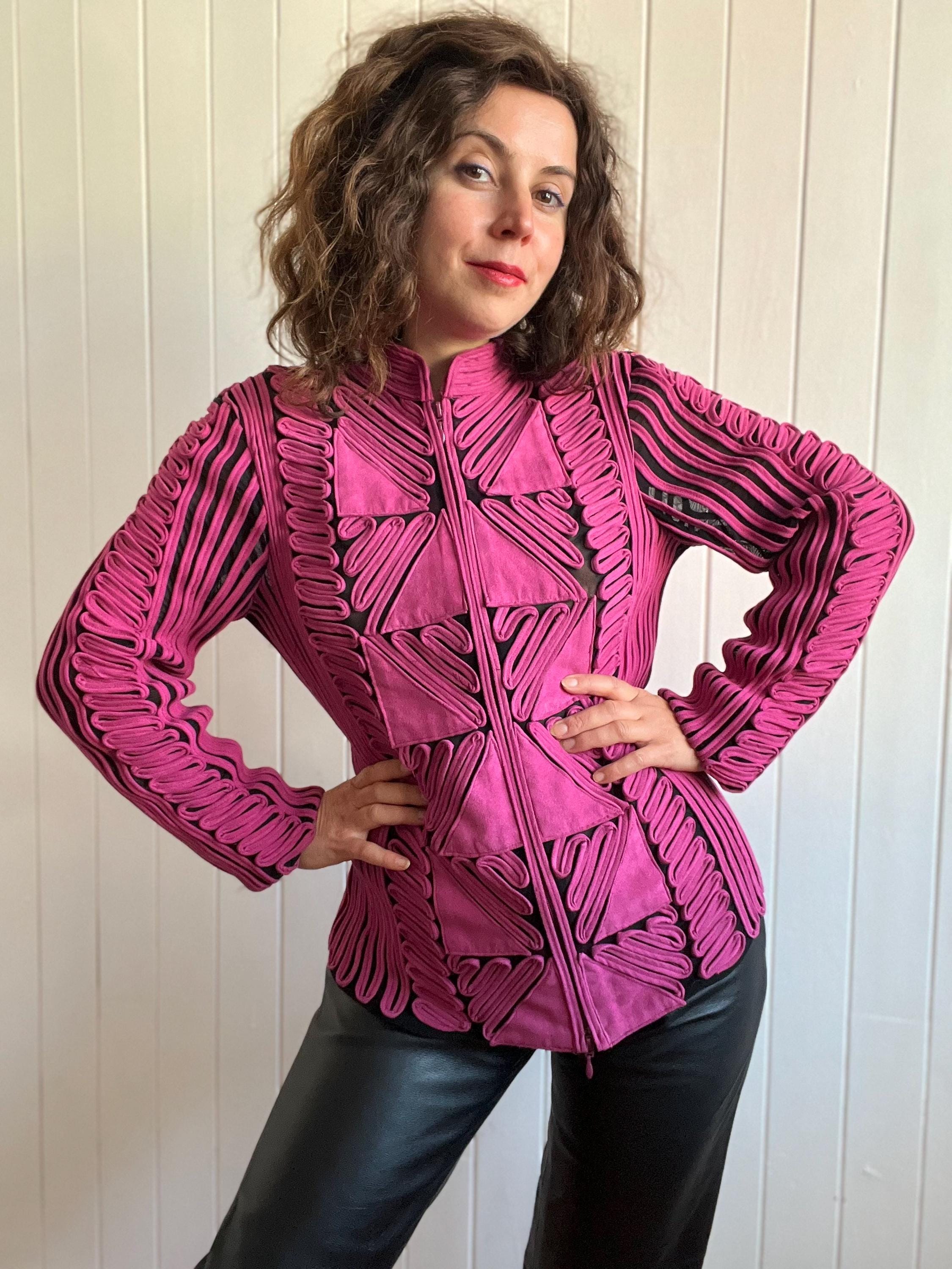 Pink Mesh Jacket Etsy