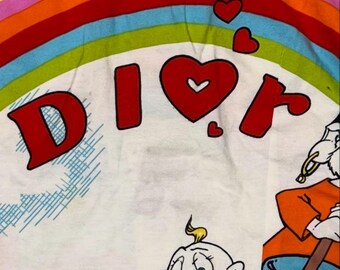 Vintage Christian Dior Cartoon Print Western Shirt - Galliano 2002