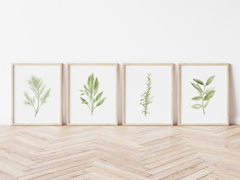 Bay Leaves Herb Watercolor Print Watercolor Bay Leaf Etsy