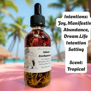 Island Enchantress Ritual Body Oil, attraction oil, Witch, Witchcraft, Spell Oil, Perfume Oil, joy, empowerment, manifesting, abundance