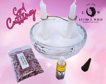 Cord Cutting ritual, Letting Go, Break Up, divorce, marriage, bad Habits, ritual kit, witchcraft, hoodoo, wicca, spell kit