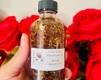Come To Me Attract Love Perfume Body Oil, Intention Oil, Witch, Witchcraft, Pagan, Conjure, Hoodoo, Perfume, Body Spray