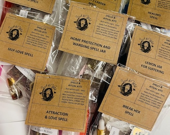 Mystery Ritual Kit, Surprise Witch Kit, Spell Kit, Wicca, Witchcraft, Hoodoo, Rituals, Spells, Mystery Witch, Witchcraft Samples, Intentions