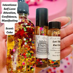 Let Them Eat Cake Ritual Body Oil, attraction oil, Self love, allure, abundance, attraction, Witch, Witchcraft, Spell Oil, Perfume Oil