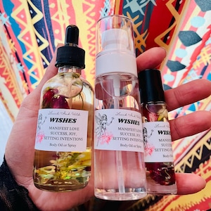 Wishes Perfume Body Oil, Intention Oil, Witch, Witchcraft, Pagan, Conjure, Hoodoo, Perfume, Body Spray