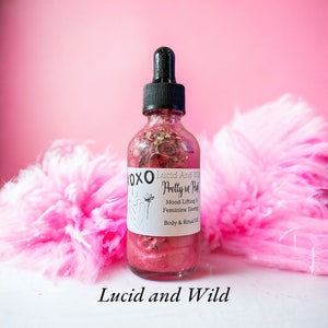 Pretty In Pink Body intention Oil, Spell Oil, Love Oil,  Witchcraft, Wicca, Manifesting, Self Love, Beauty, Attraction, Femininity