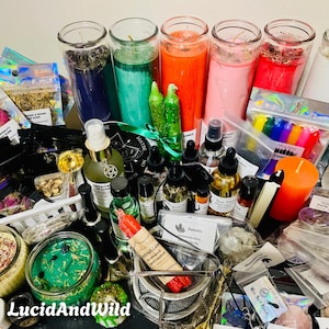 Mystery Witchcraft Boxes, mystery witch kit, Intuitively Curated, handmade items, witchcraft, pagan, body oils, witchy gifts, herbs, spells