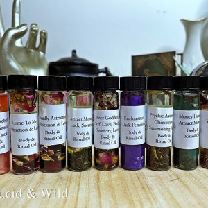 You choose - Intention Oils - Magical Oils - Witchcraft Oils - Spell Oils - Conjure Oils - Wicca Oils - Attraction Oils - Money Oil - Health