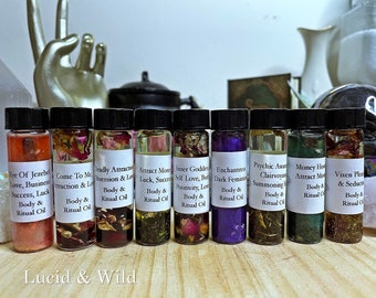 You choose - Intention Oils - Magical Oils - Witchcraft Oils - Spell Oils - Conjure Oils - Wicca Oils - Attraction Oils - Money Oil - Health