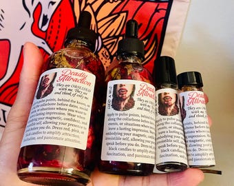 Deadly Attraction scented perfume oil, intention oil, body Oil, Witchcraft, Hoodoo, Conjure, witch, fragrance oil, body spray
