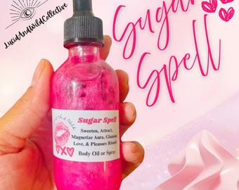 Sugar Spell Perfume Body Oil, Intention Oil, Witch, Witchcraft, Pagan, Conjure, Hoodoo, Perfume, Body Spray