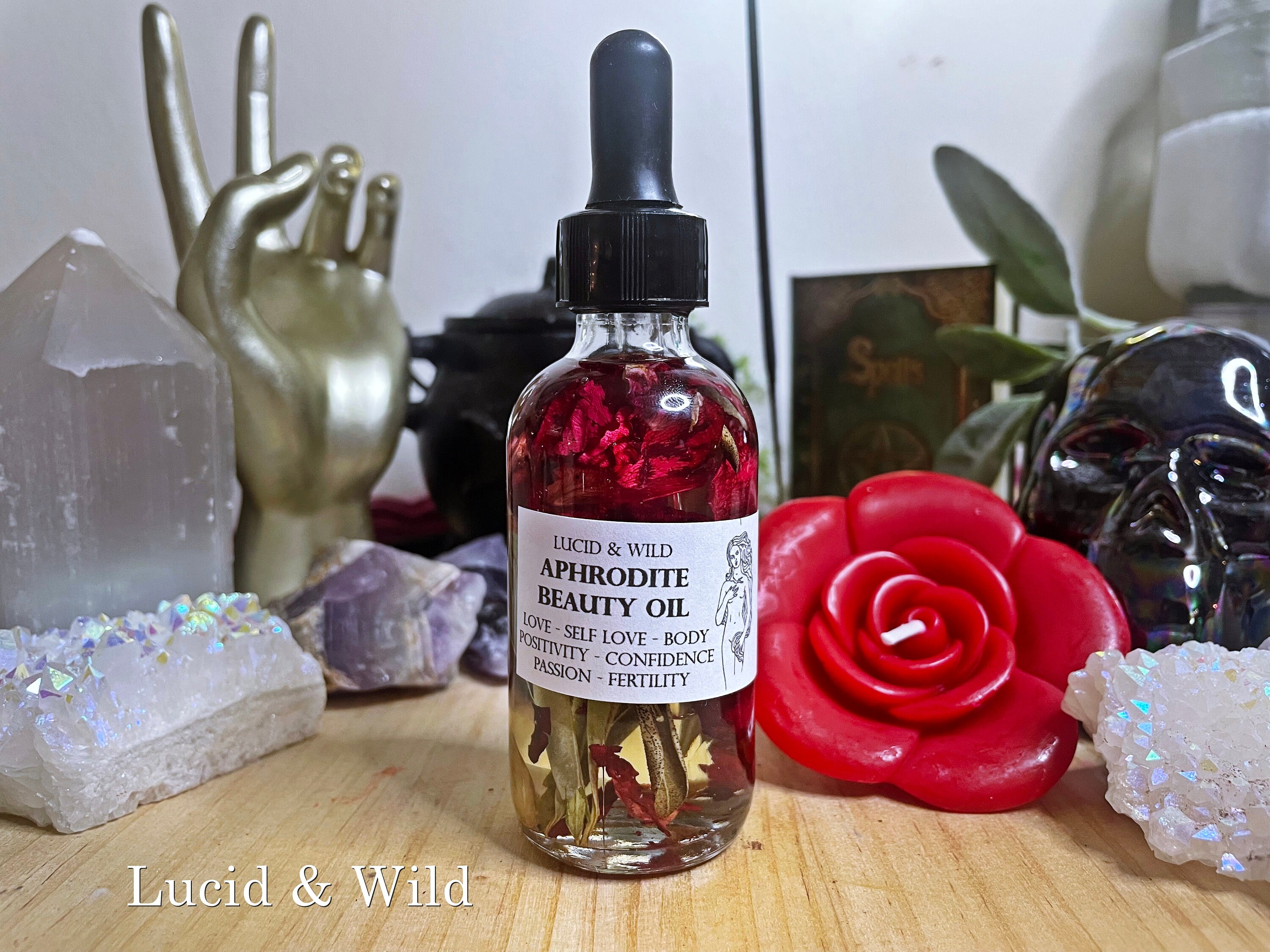 Aphrodite Body Oil Self Love Beauty Oil Perfume Oil Etsy