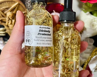 Divinely Protected Perfume Body Oil, Intention Oil, Witch, Witchcraft, Pagan, Conjure, Hoodoo, Perfume, Body Spray