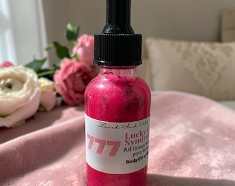 Lucky Girl Syndrome Body Oil, Luck, Manifesting, Intention, Spell oil, witchcraft, hoodoo, conjure, body spray, perfume