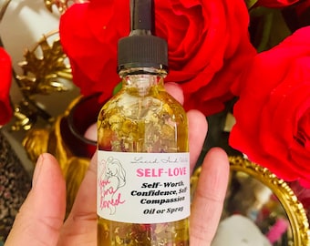 SELF LOVE  Perfume Body Oil, Intention Oil, Witch, Witchcraft, Pagan, Conjure, Hoodoo, Perfume, Body Spray