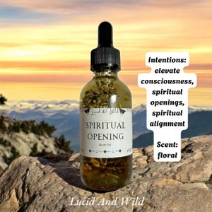 Spiritual oil, third eye, remove blockages, conjure, hoodoo, divination, wicca, ritual oil, anointing oil, psychic, witchcraft, spell oil