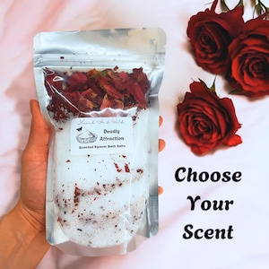 Choose Your Scent Bath salt, Scented bath salt, Skin Care, epsom salts, bath and body, spa gift, spiritual bath, cleansing bath