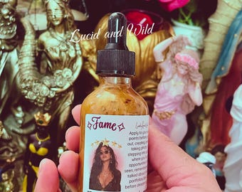 Fame Intention Oil | Visibility, Confidence & Magnetic Presence | Glamour Magic, Perfume Oil, Witch, Witchcraft, Pagan, Conjure, Hoodoo