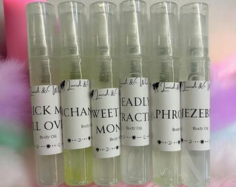 Pick Any Intention Oil Spray Perfume Body Oil Witchcraft attract love money health protection ritual body spray conjure wicca wiccan pagan