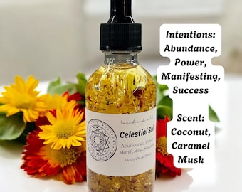 Celestial Sol Perfume Body Oil, Intention Oil, Witch, Witchcraft, Pagan, Conjure, Hoodoo, Perfume, Body Spray