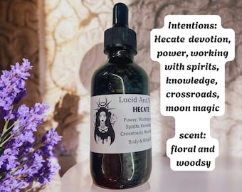 Hecate Perfume Body Oil, Intention Oil, Witch, Witchcraft, Pagan, Conjure, Hoodoo, Perfume, Body Spray