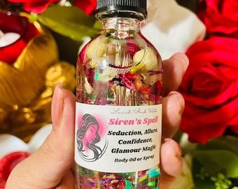Siren's Spell Perfume Body Oil, Intention Oil, Witch, Witchcraft, Pagan, Conjure, Hoodoo, Perfume, Body Spray