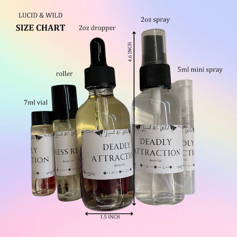 Aceite corporal perfumado de protección, aceite de intención, bruja, brujería, pagano, conjuro, hoodoo, perfume, espray corporal imagen 2