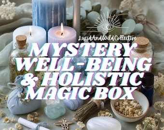 Cajas misteriosas de bienestar y brujería holística, kit de bruja misteriosa, selección intuitiva, renovación, reflexión, brujería, pagano, herbario, hechizos