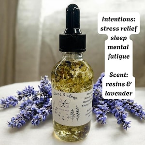 Anxiety & Stress Perfume Body Oil, Intention Oil, Witch, Witchcraft, Pagan, Conjure, Hoodoo, Perfume, Body Spray