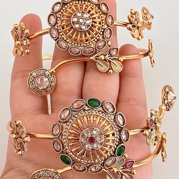 Antique  Kundan Polki Baju Band /Indian wedding jewelry/Vanki/ polki Ananta/ Angada/ Armlet/ Indian Jewelry/ Gold Baju bandh