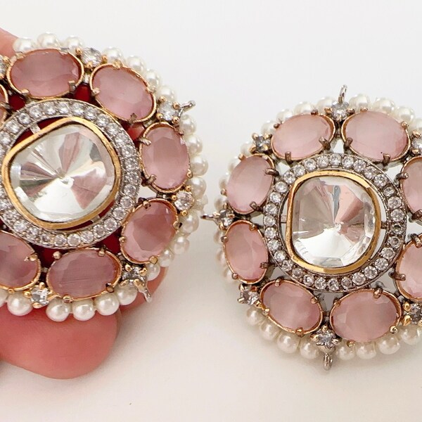 Pink indian earrings Clearance