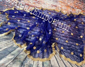 navy blue sequin shawl