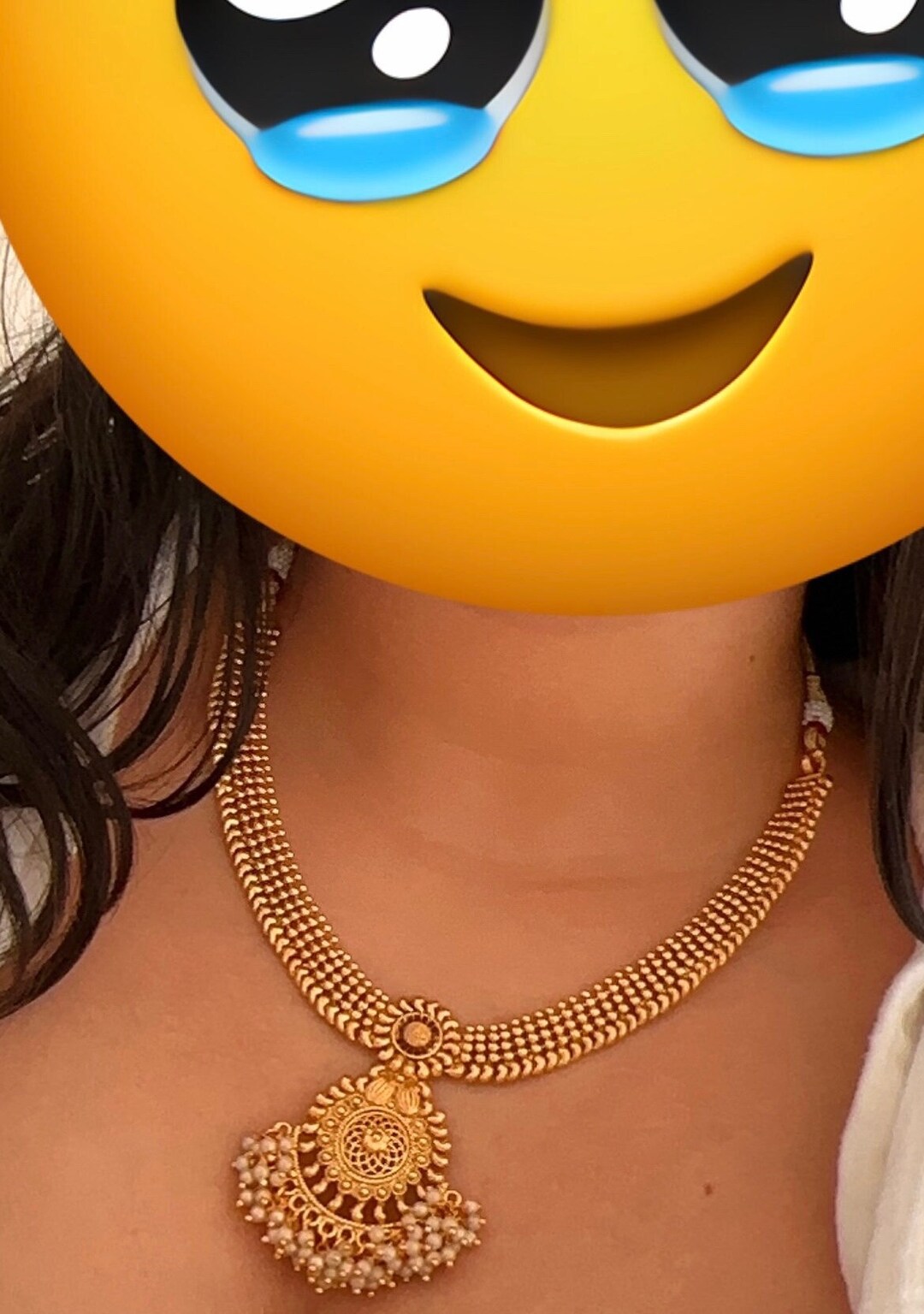 Gold Necklace/ Classy Gold Necklace Next to Real / Matte Gold Choker